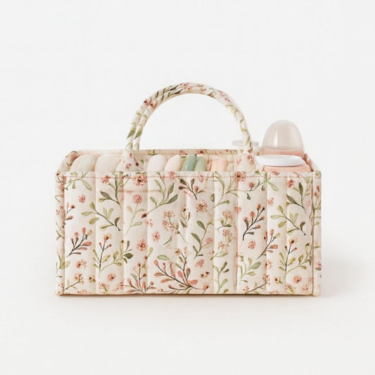 The Blossom Baby Nappy Organiser Basket