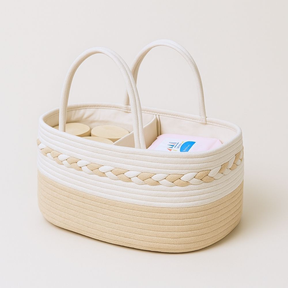 The Classic Baby Nappy Organiser Basket