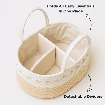 The Classic Baby Nappy Organiser Basket