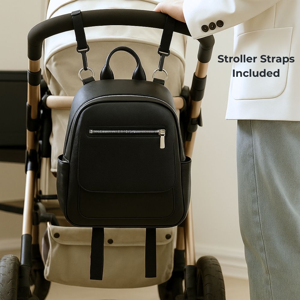 The Smart Vegan Leather Baby Changing Bag - Backpack