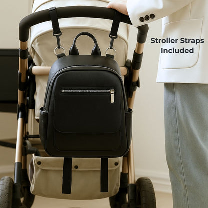 The Smart Vegan Leather Baby Changing Bag - Backpack
