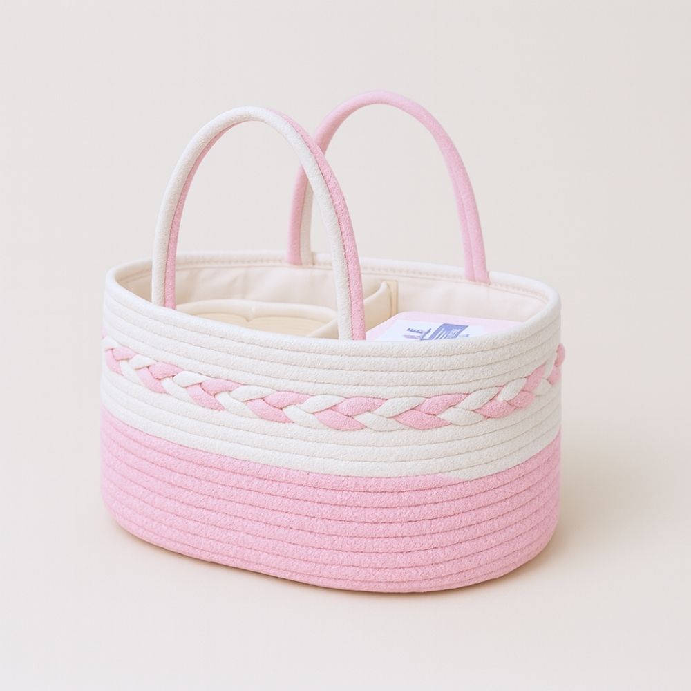 The Classic Baby Nappy Organiser Basket