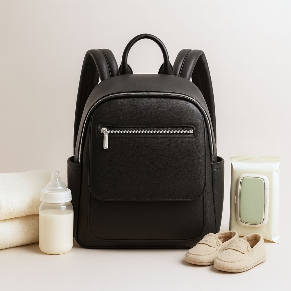 The Smart Vegan Leather Baby Changing Bag - Backpack